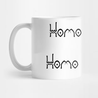 Homo sapiens vs. Homo ludens Mug